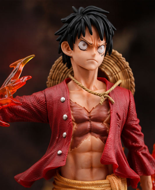Monkey D. Luffy Anime Action Figure – 25cm Premium Flame Effect Collectible