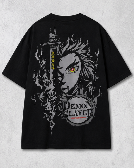 Demon Slayer Oversized T-Shirt β Premium Anime Graphic Streetwear Tee