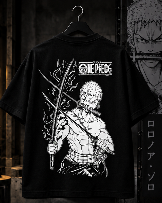 Roronoa Zoro Oversized T-Shirt | Premium One Piece Anime Streetwear Graphic Tee