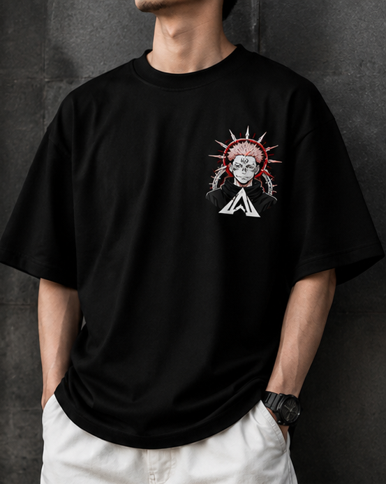 Sukuna “King of Curses” - Premium Jujutsu Kaisen Anime Oversized T-Shirt