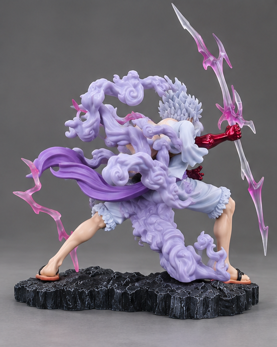 Monkey D. Luffy Gear 5 Anime Action Figure β Premium LED One Piece Collectible