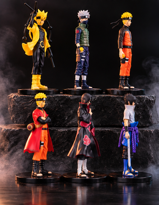 Naruto 18CM Action Figure Set – 6 Characters PVC Collectible