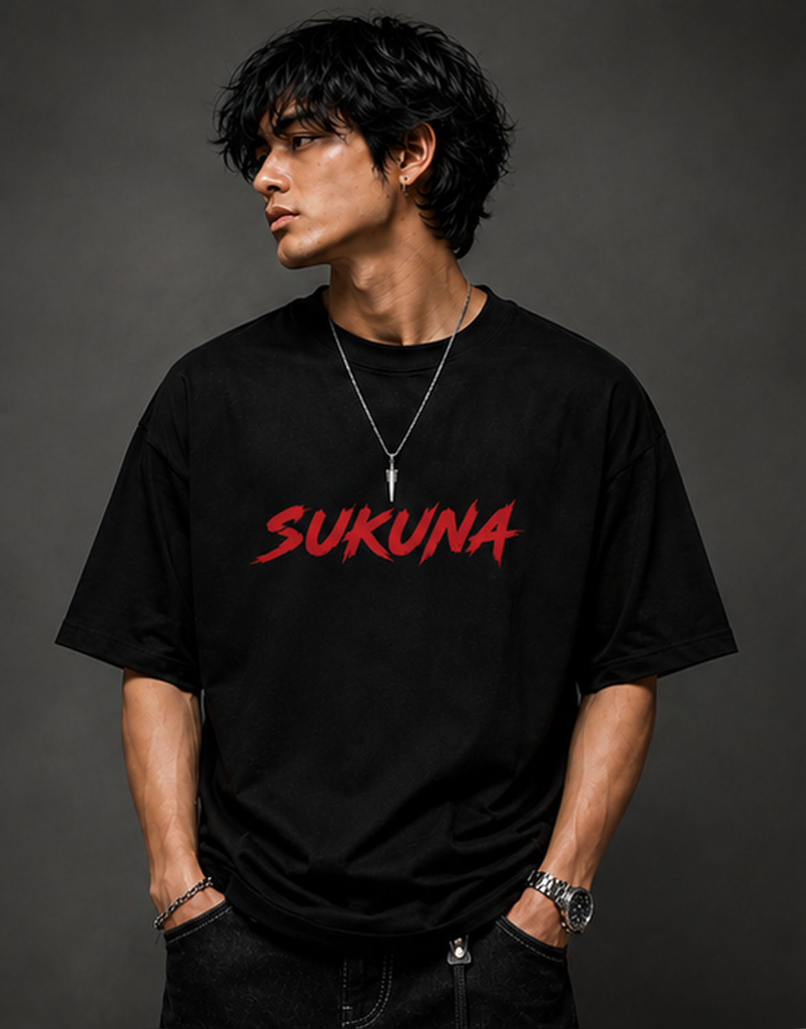 Sukuna Oversized Graphic T-Shirt | Premium Ryomen Sukuna Anime Streetwear Tee