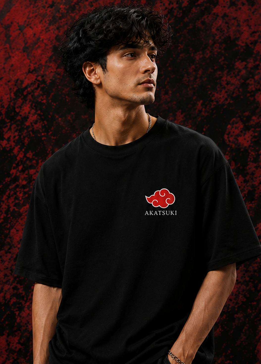 Madara Uchiha Oversized Black T-Shirt – Anime Graphic Tee