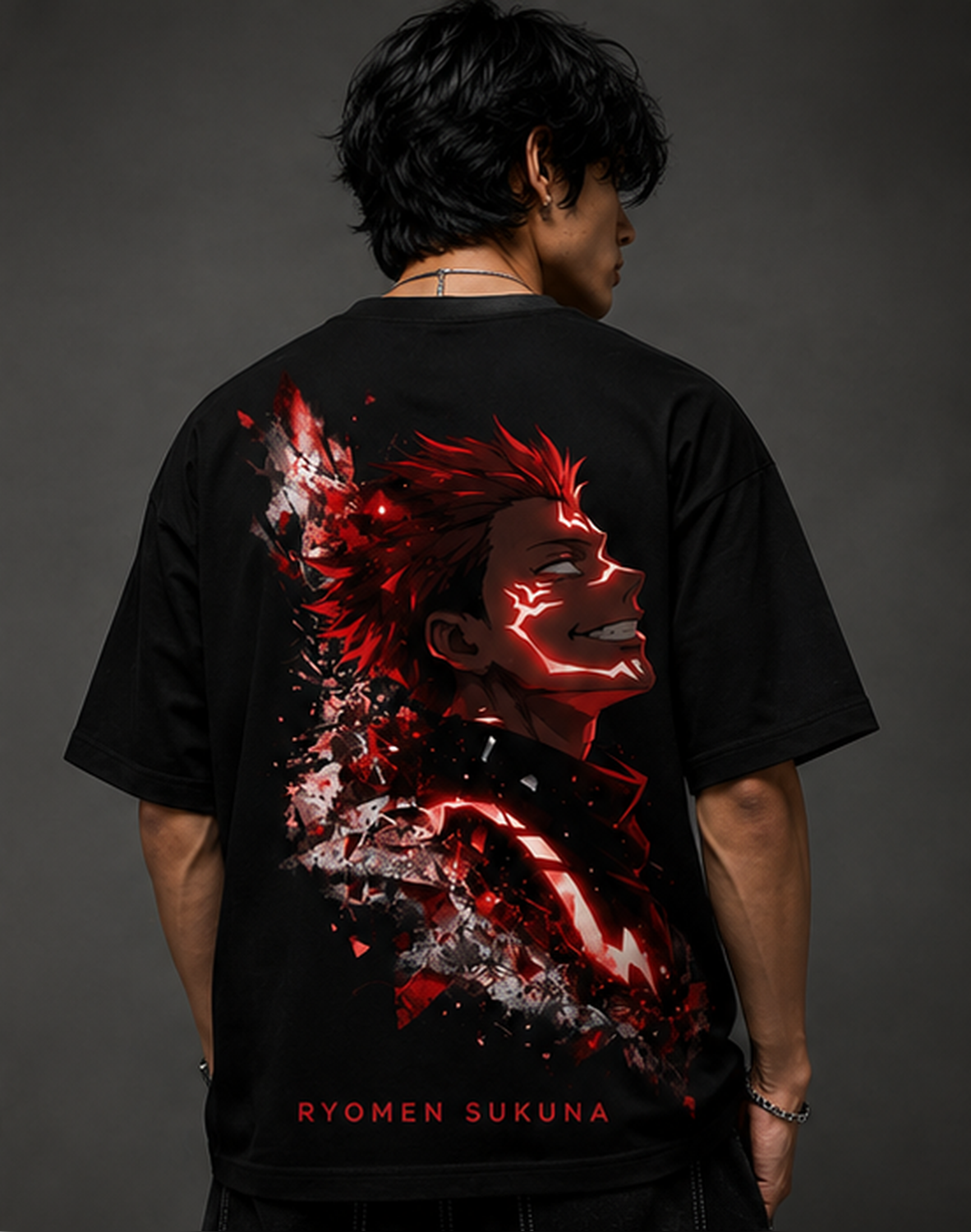 Sukuna Oversized Graphic T-Shirt | Premium Ryomen Sukuna Anime Streetwear Tee