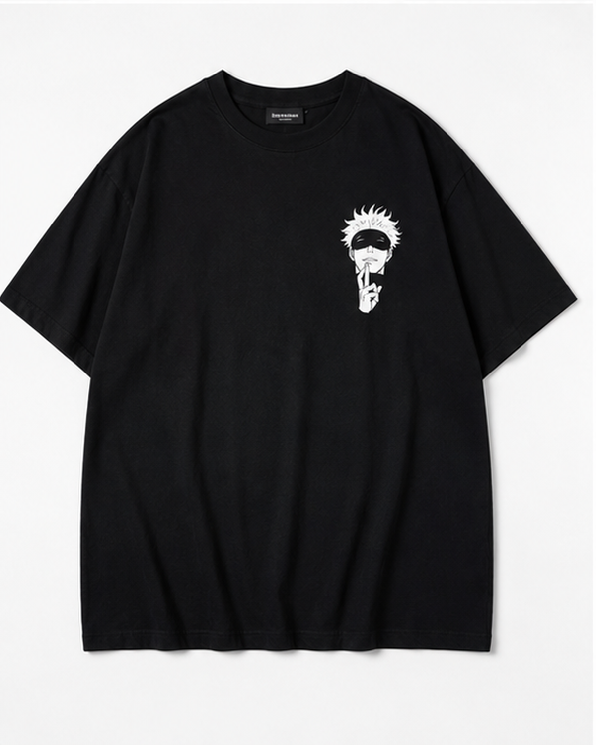 Gojo Satoru Oversized Black T-Shirt – Anime Graphic Tee