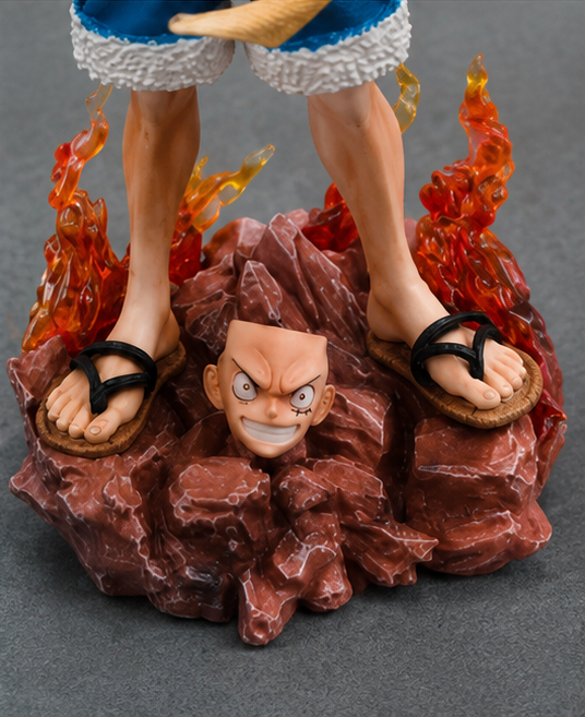 Monkey D. Luffy Anime Action Figure – 25cm Premium Flame Effect Collectible