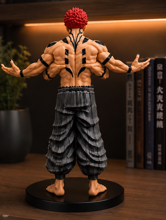 Ryomen Sukuna King of Curses Anime Figure 20cm –  Premium Collectible Statue with Multi-Arm Pose & Display Base