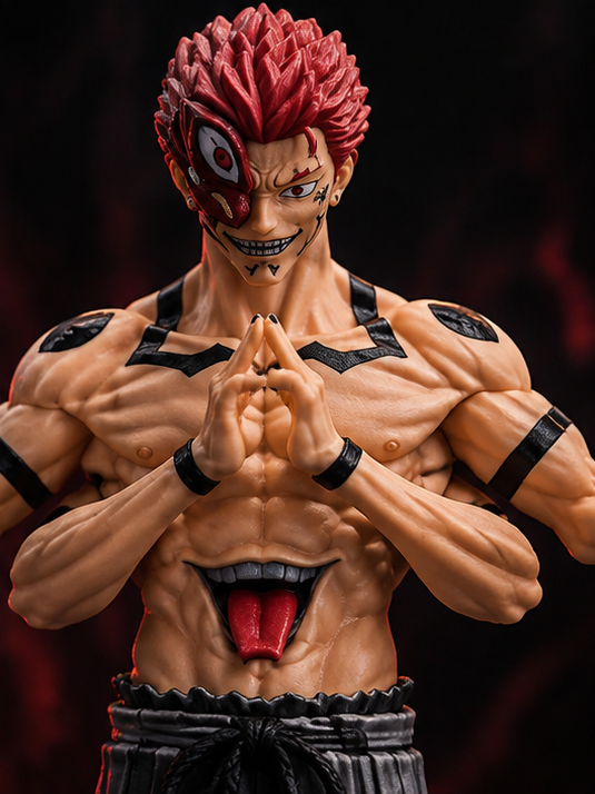 Ryomen Sukuna King of Curses Anime Figure 20cm –  Premium Collectible Statue with Multi-Arm Pose & Display Base