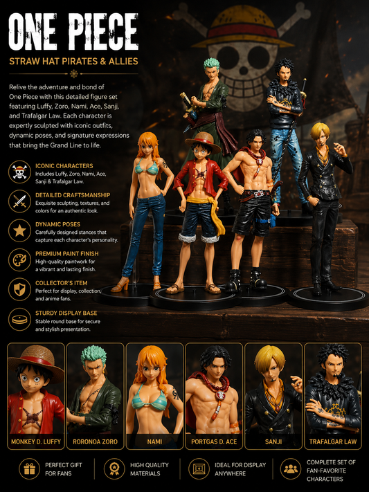 One Piece Anime Figure Set