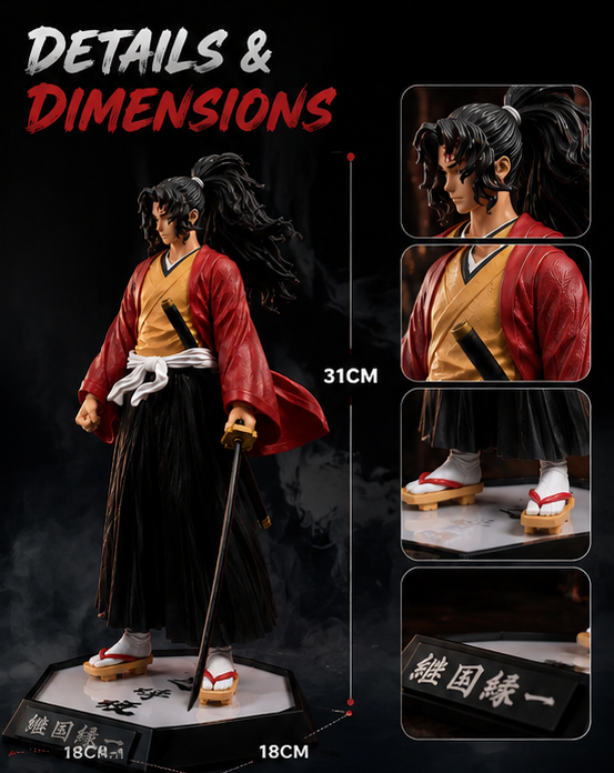 Yoriichi Demon Slayer Anime Figure 30cm – Premium Collectible with Katana & Display Base