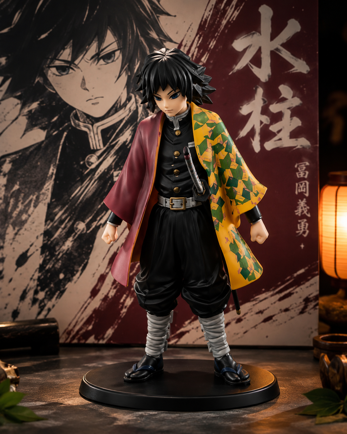Giyu Tomioka Anime Figure – Demon Slayer Hashira Collectible with Katana & Display Base