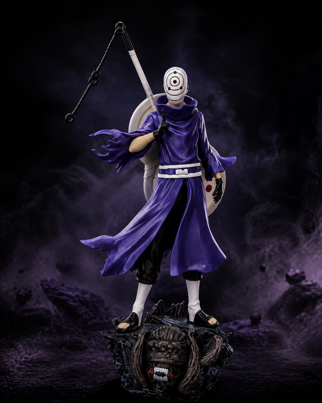 Obito Uchiha Tobi Mask Anime Figure Statue – Akatsuki Collectible with Display Base