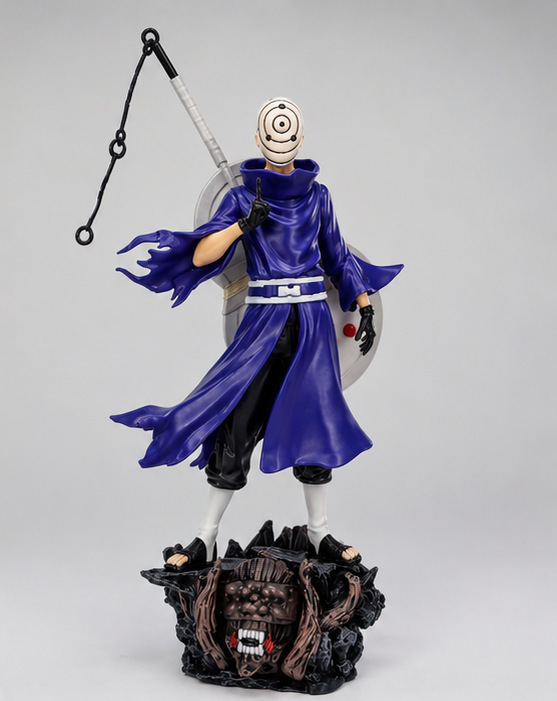 Obito Uchiha Tobi Mask Anime Figure Statue – Akatsuki Collectible with Display Base
