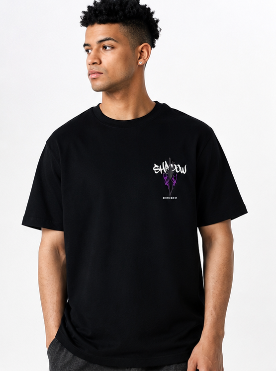Solo Leveling Sung Jin-Woo “ARISE” Graphic Oversized T-Shirt | Premium Purple Anime Streetwear Tee