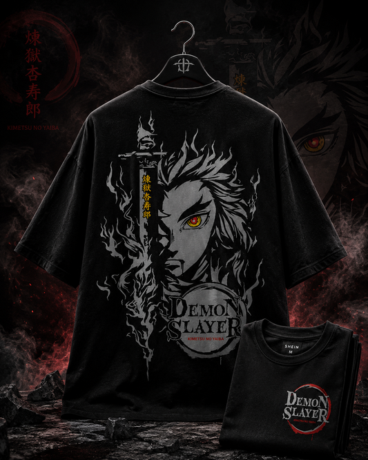 Demon Slayer Oversized T-Shirt – Premium Anime Graphic Streetwear Tee
