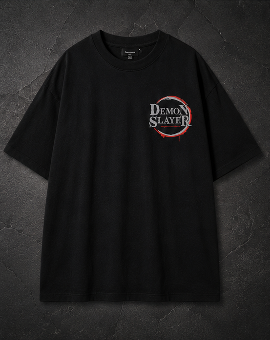 Demon Slayer Oversized T-Shirt – Premium Anime Graphic Streetwear Tee