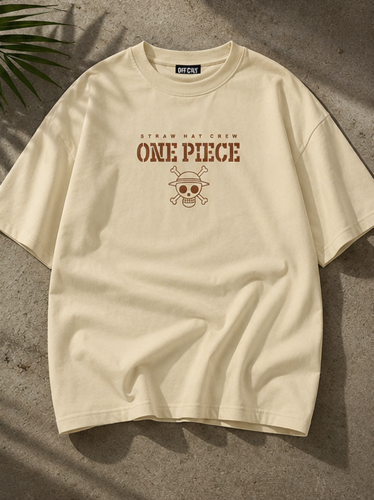 One Piece Luffy Oversized T-Shirt – Premium Straw Hat Crew Anime Graphic Tee