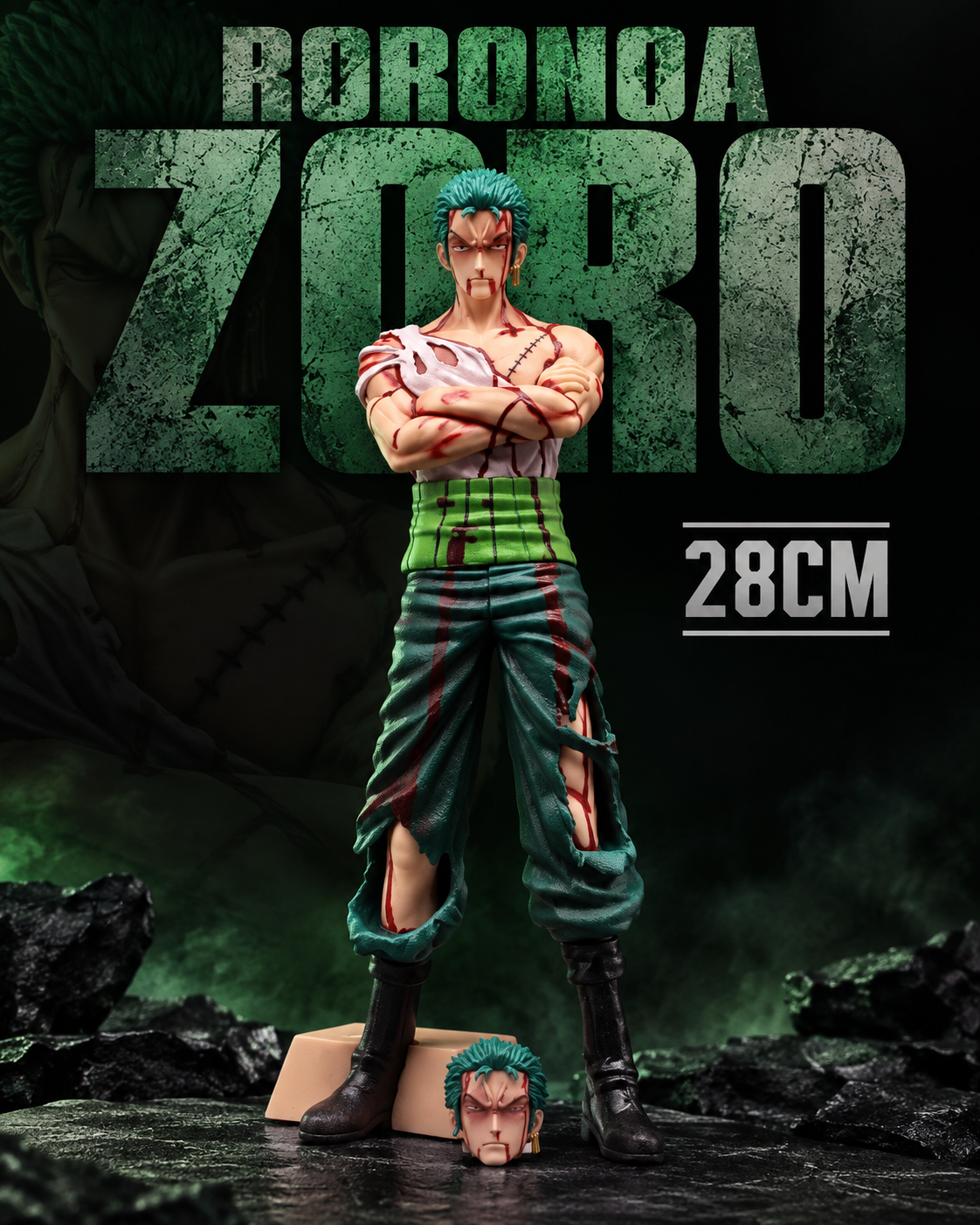 Roronoa Zoro Action Figure – 28cm Premium PVC One Piece Anime Collectible