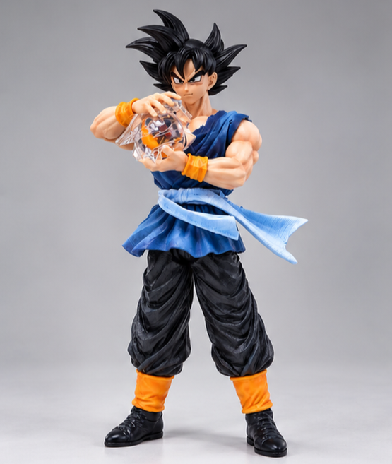 Goku Action Figure with Energy Sphere – Dragon Ball Anime Collectible Statue 32cm