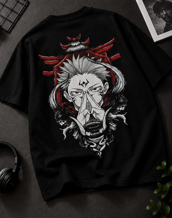 Ryomen Sukuna Oversized T-Shirt – Black