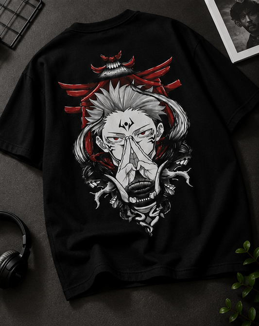 Ryomen Sukuna Oversized T-Shirt – Black