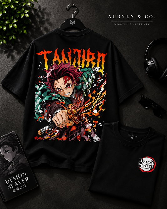 Tanjiro Demon Slayer Oversized T-Shirt