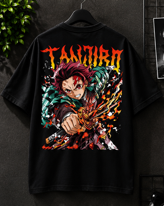 Tanjiro Demon Slayer Oversized T-Shirt