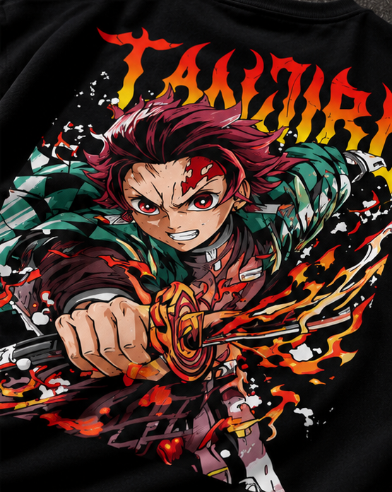 Tanjiro Demon Slayer Oversized T-Shirt