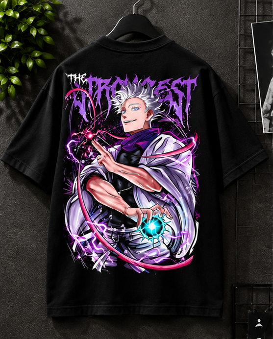 Gojo Satoru - The Strongest Oversized Anime T-Shirt