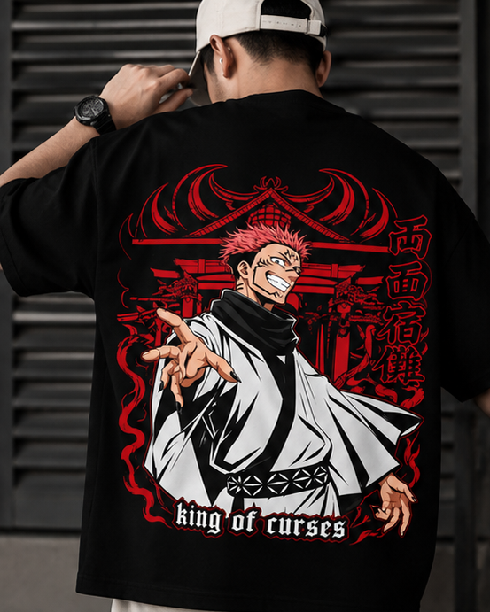 Sukuna “King of Curses” - Premium Jujutsu Kaisen  Anime Oversized T-Shirt