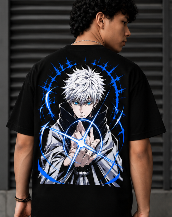 Gojo Saturo “The Strongest” Jujutsu Kaisen Anime Oversized T-Shirt