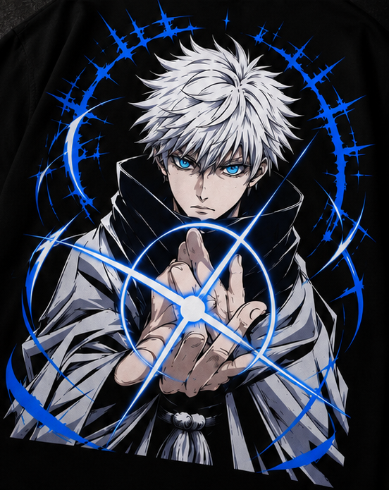 Gojo Saturo “The Strongest” Jujutsu Kaisen Anime Oversized T-Shirt