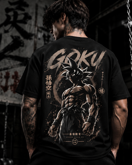 Goku “Legend Lives On” - Dragon Ball Anime Oversized T-Shirt