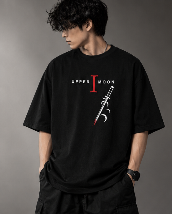 Upper Moon One Anime Oversized T-Shirt – Kokushibo Graphic