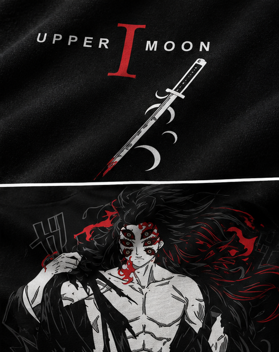 Upper Moon One Anime Oversized T-Shirt – Kokushibo Graphic