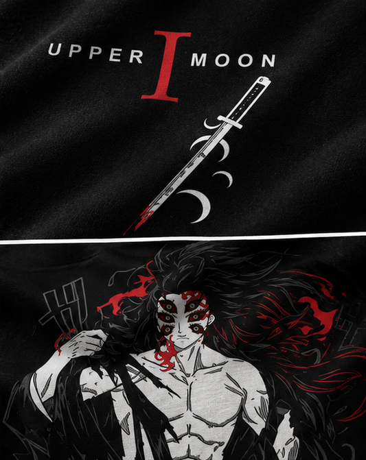 Upper Moon One Anime Oversized T-Shirt – Kokushibo Graphic