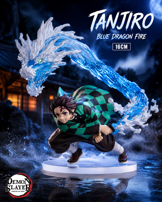 Tanjiro Kamado Blue Dragon Water Breathing Figure – 18cm Demon Slayer Collectible