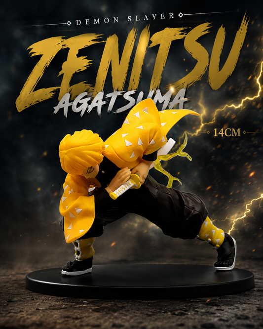Demon Slayer Zenitsu Agatsuma Action Figure – 16CM | Anime Collectible Statue