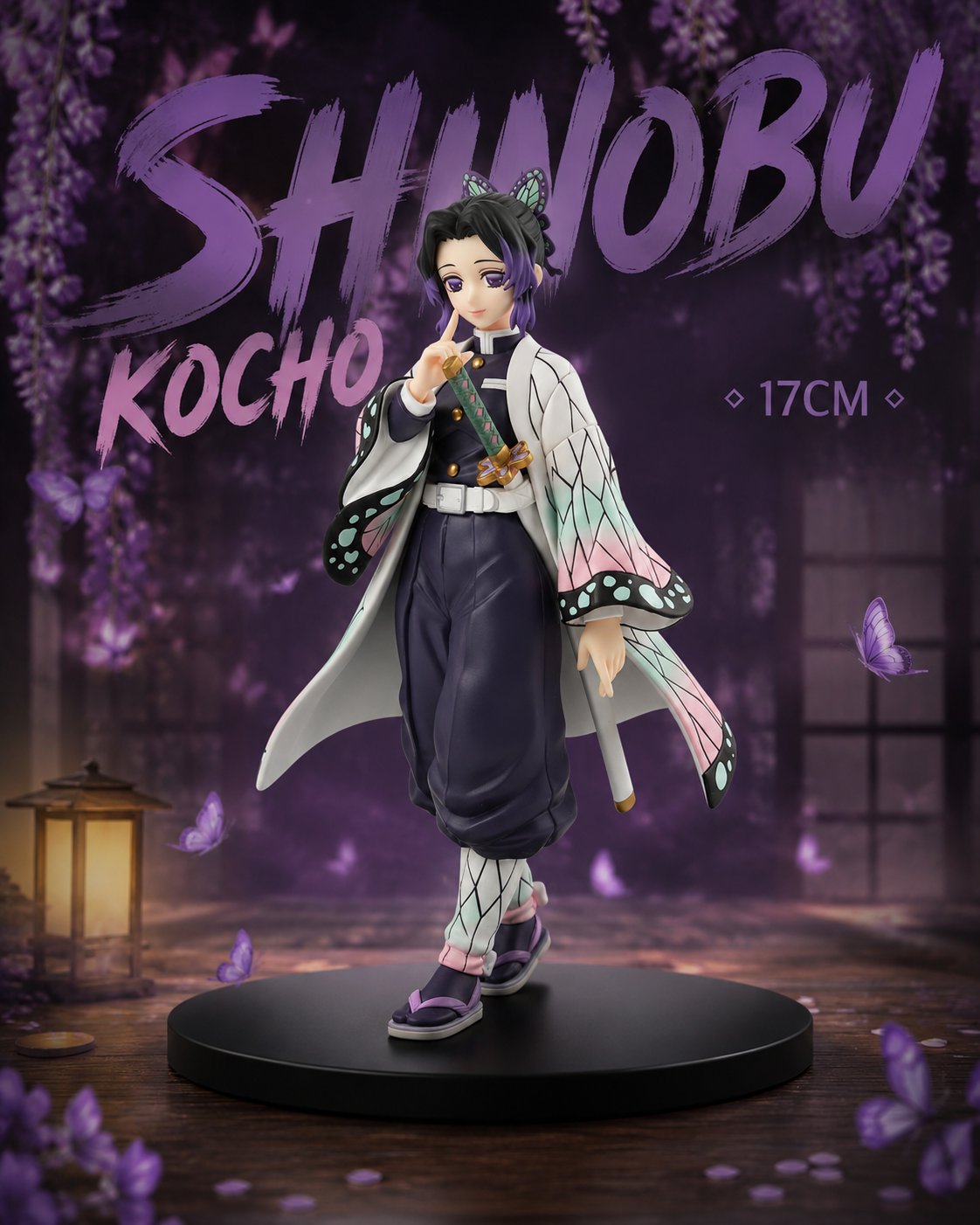 Demon Slayer Shinobu Kocho Action Figure – 17CM | Anime Collectible Statue