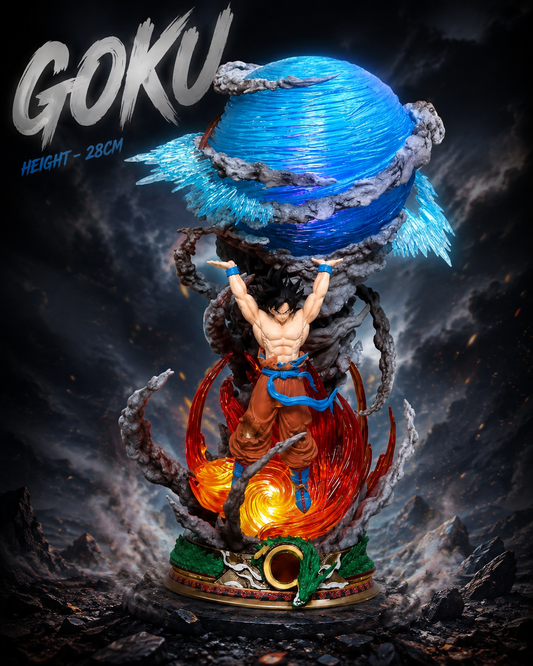 Goku Spirit Bomb Action Figure – Premium LED 28CM Dragon Ball Z Anime Collectible