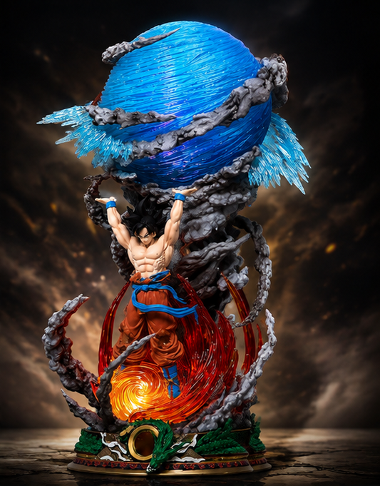 Goku Spirit Bomb Action Figure – Premium LED 28CM Dragon Ball Z Anime Collectible