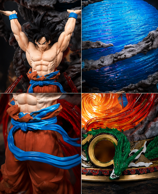 Goku Spirit Bomb Action Figure – Premium LED 28CM Dragon Ball Z Anime Collectible