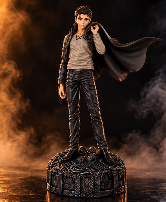 Eren Yeager 30CM Premium PVC Action Figure – AOT 2 Face Edition