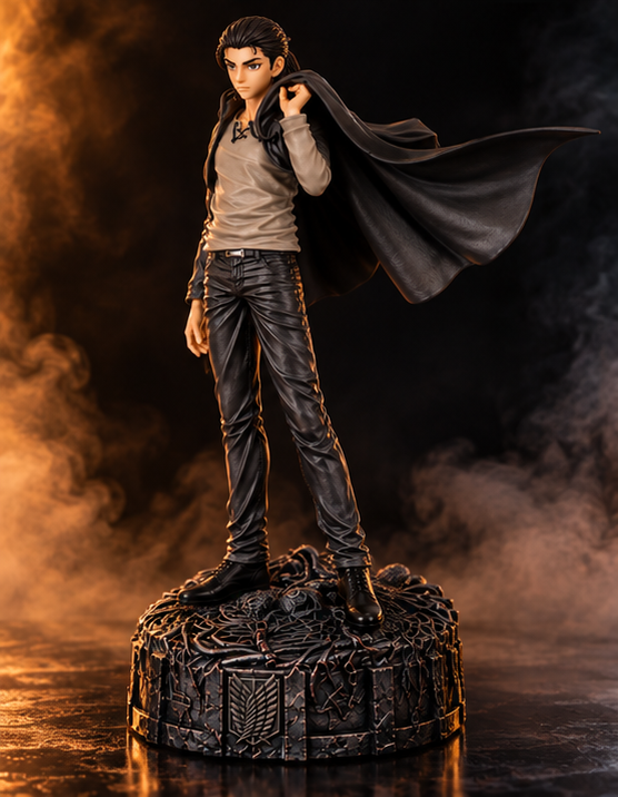 Eren Yeager 30CM Premium PVC Action Figure – AOT 2 Face Edition