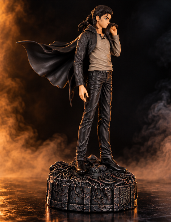 Eren Yeager 30CM Premium PVC Action Figure – AOT 2 Face Edition