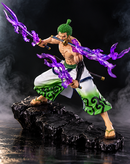 Roronoa Zoro 20CM Battle Pose Action Figure – Three Sword Style Collectible