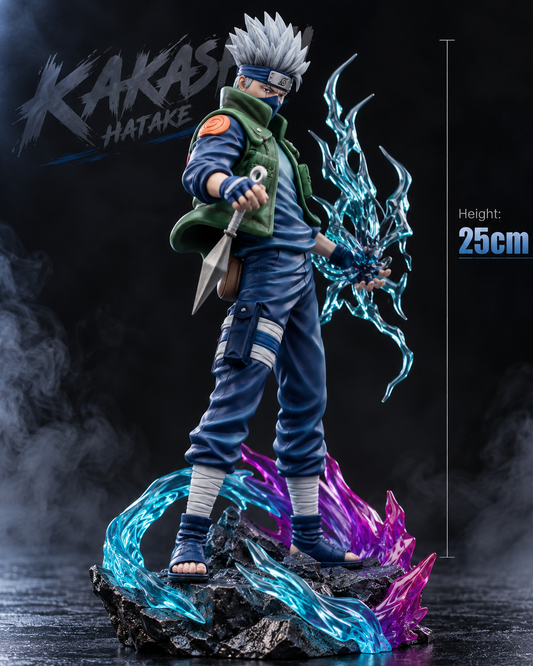 Kakashi Hatake Premium Battle Pose Lightning Action Figure – 25cm Naruto Anime Collectible