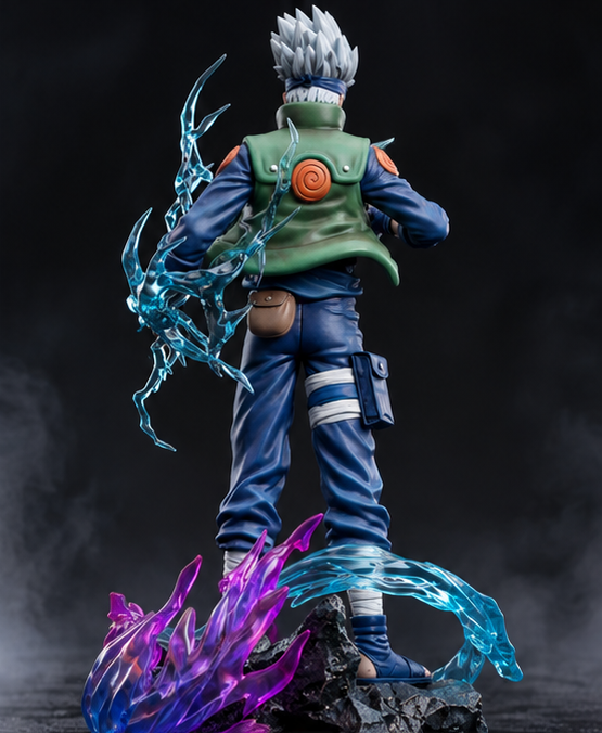 Kakashi Hatake Premium Battle Pose Lightning Action Figure – 25cm Naruto Anime Collectible