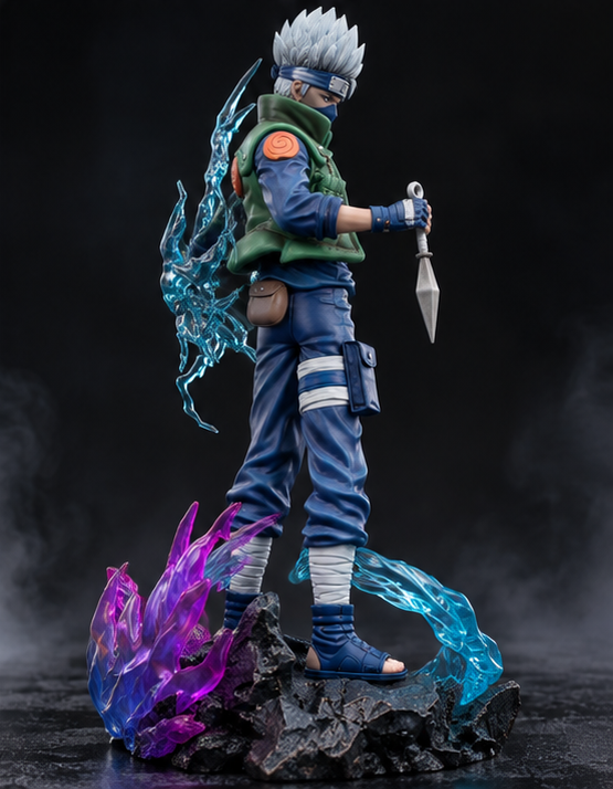 Kakashi Hatake Premium Battle Pose Lightning Action Figure – 25cm Naruto Anime Collectible